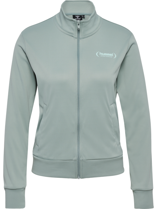 hmlPAOLA POLY  TRACKSUIT SET, CHINOIS GREEN hmlPAOLA POLY  TRACKSUIT SET, CHINOIS GREEN, packshot