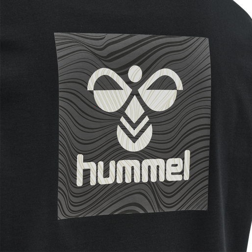 hmlOFFGRID TEE S/S, JET BLACK/FORGED IRON, packshot