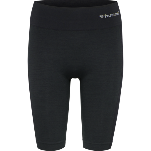hmlCLEA SEAMLESS CYCLING SHORTS, BLACK MELANGE hmlCLEA SEAMLESS CYCLING SHORTS, BLACK MELANGE, packshot
