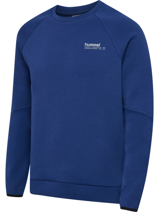 hmlTECH FLEECE REGULAR CREW, ESTATE BLUE hmlTECH FLEECE REGULAR CREW, ESTATE BLUE, packshot