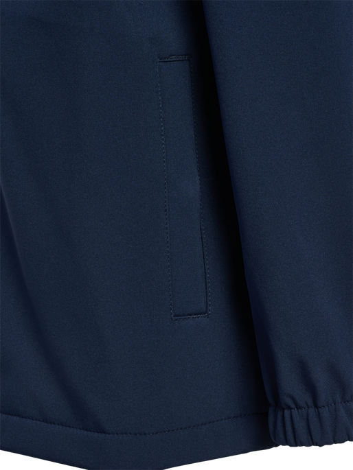 hmlJR LOOSE SOFTSHELL JACKET, BLACK IRIS, packshot