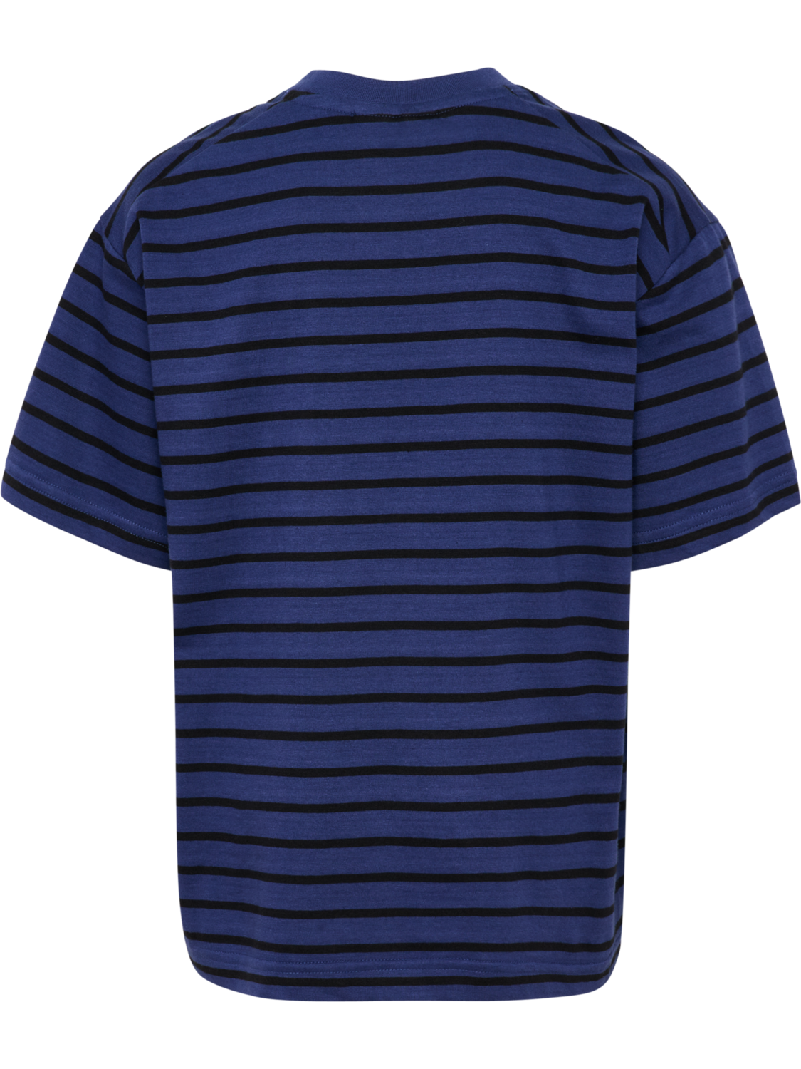 hmlJR LOOSE STRIPED T-SHIRT S/S BEE, DEEP COBALT, packshot