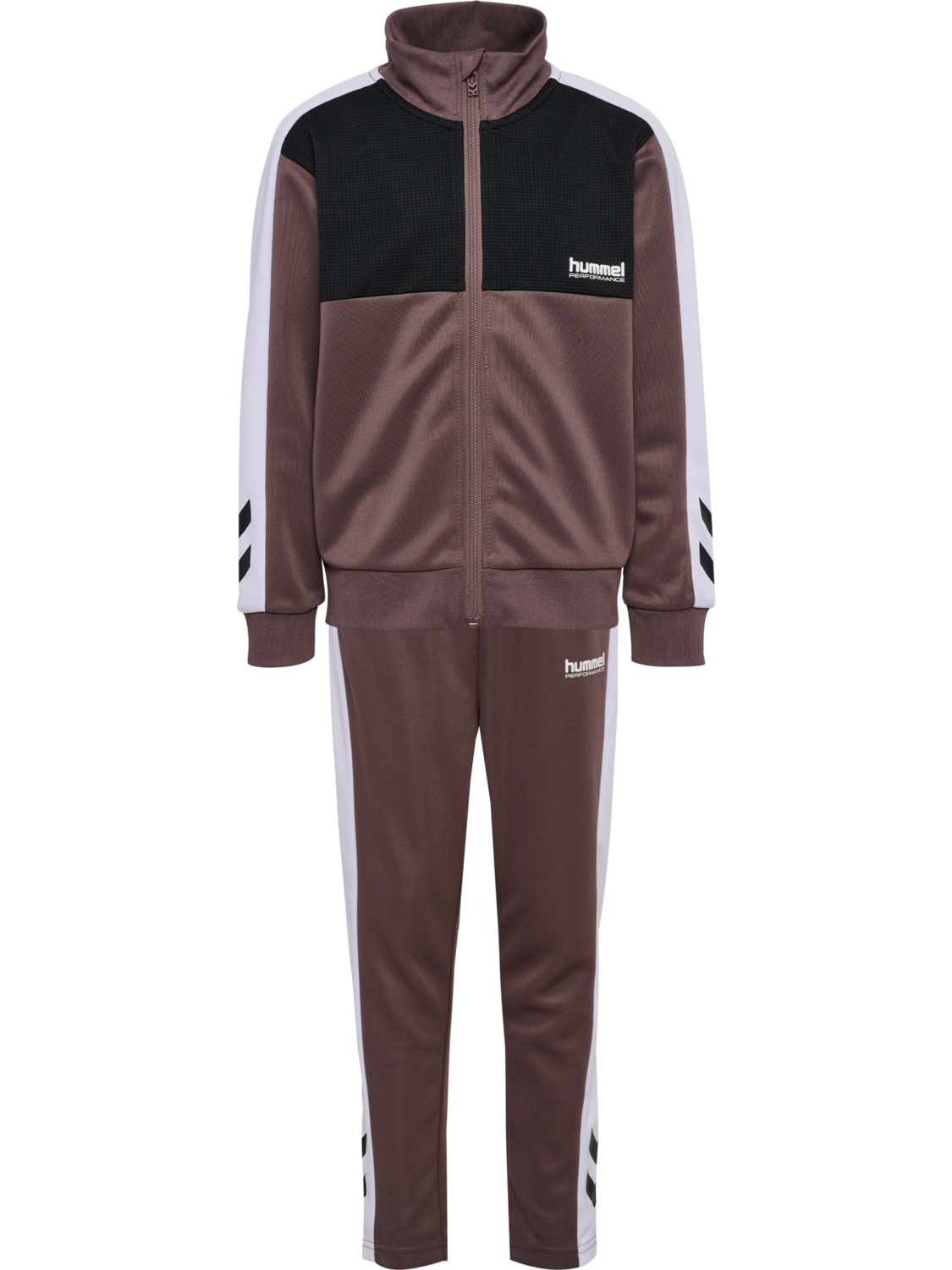 hmlJR COLORBLOCK TRACKSUIT, PEPPERCORN, packshot