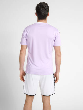 hmlAUTHENTIC POLY JERSEY S/S, LAVENDULA, model