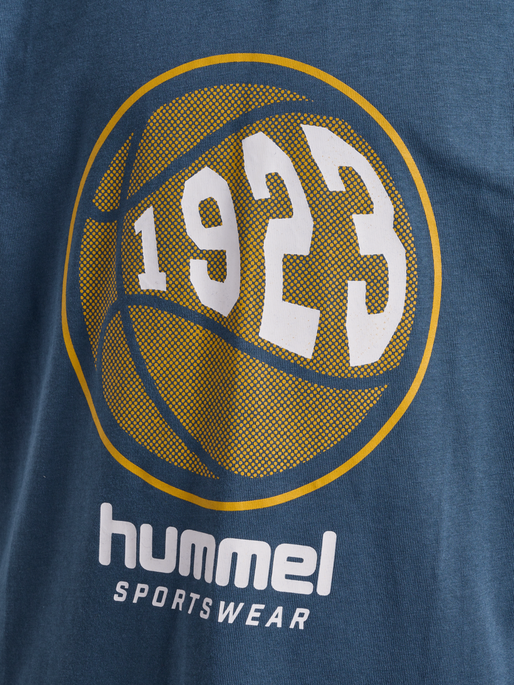 hmlLEO T-SHIRT S/S, BERING SEA, packshot