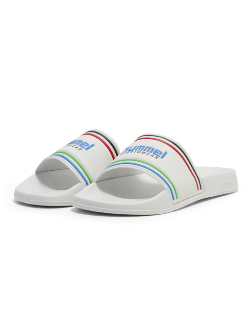 POOL SLIDE RT, WHITE/MULTICOLOR POOL SLIDE RT, WHITE/MULTICOLOR, packshot