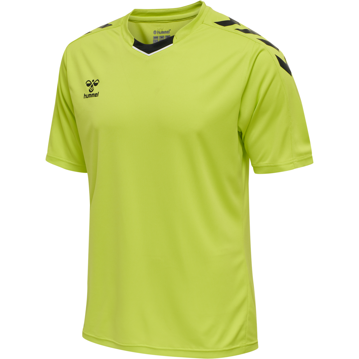 hmlCORE XK POLY JERSEY S/S, LIME POPSICLE, packshot