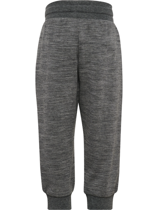 hmlMINI WOOL PANTS BEE, DARK GREY MELANGE, packshot
