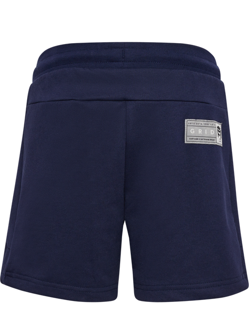 hmlMOVE GRID COTTON SHORTS KIDS, MARINE, packshot