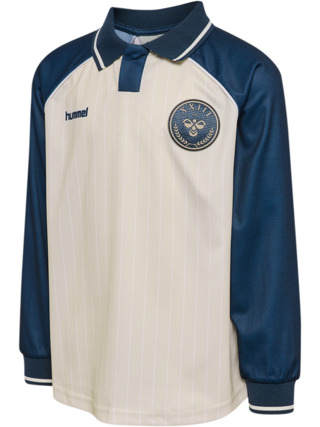 hmlJR LOOSE SOCCER JERSEY L/S, DRESS BLUES, packshot