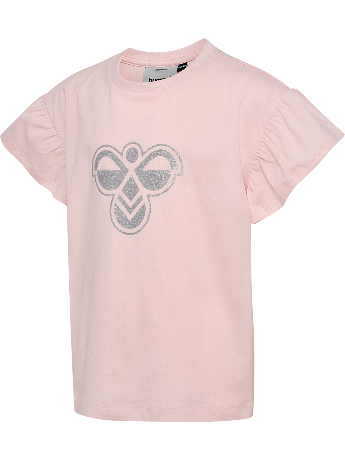 hmlJR RUFFLE T-SHIRT SS BIG BEE, PALE LILAC, packshot