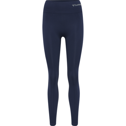 hmlTIF SEAMLESS HIGH WAIST TIGHTS, BLACK IRIS, packshot