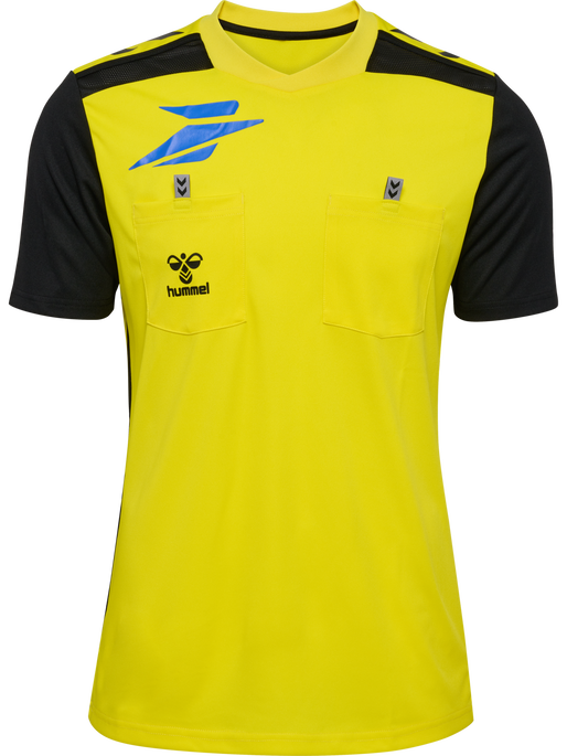 FFHB NEW REFEREE JERSEY S/S, BLAZING YELLOW W/O SPONSOR, packshot
