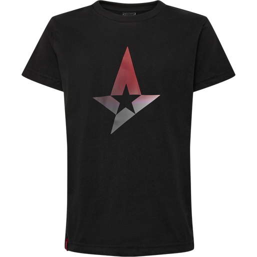 AST BIG STAR BLACK TEE S/S KIDS, BLACK, packshot