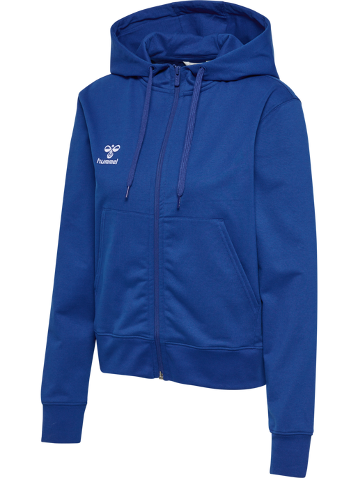 hmlGO 2.0 ZIP HOODIE WOMAN, TRUE BLUE, packshot