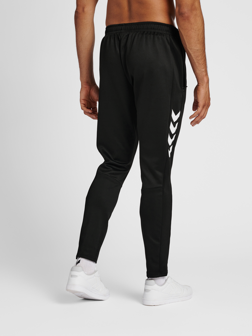 hmlCORE XK TRAINING POLY PANTS, BLACK, model