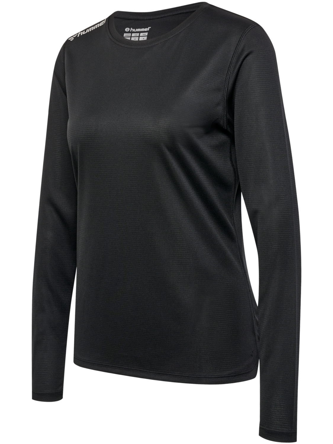 hmlRUN JERSEY L/S WOMAN, BLACK, packshot