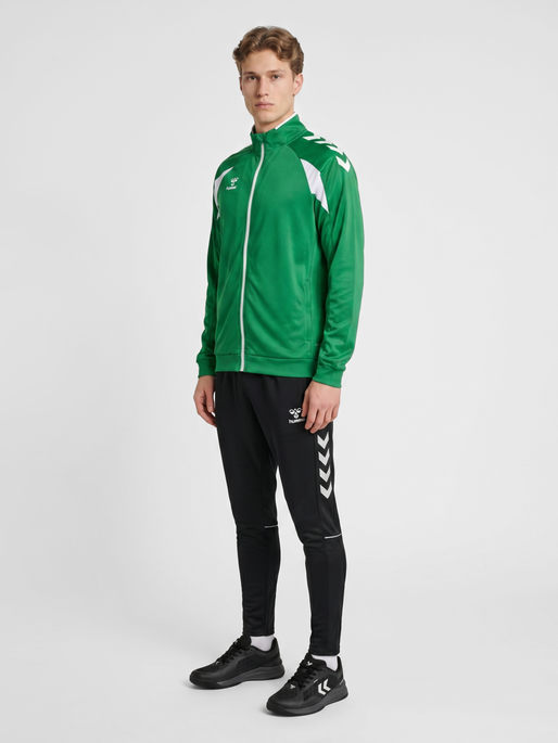 hmlCORE 2.0 TRACK ZIP JACKET, JELLY BEAN/WHITE, model