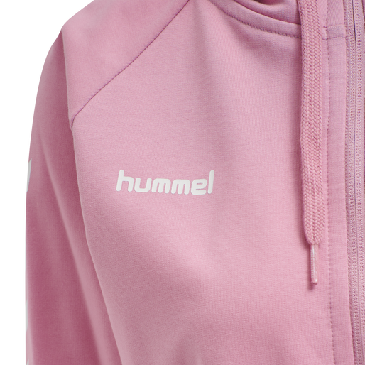 HMLGO COTTON ZIP HOODIE WOMAN, COTTON CANDY, packshot