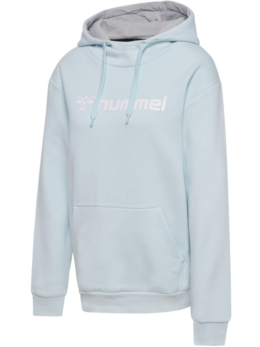 hmlMOVER COTTON HOODIE WOMAN, BABY BLUE, packshot