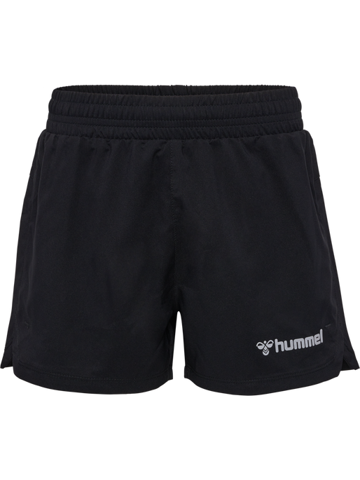hmlRUN SHORTS KIDS, BLACK, packshot