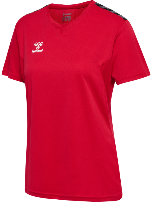 hmlAUTHENTIC PL JERSEY S/S WOMAN, TRUE RED hmlAUTHENTIC PL JERSEY S/S WOMAN, TRUE RED, packshot