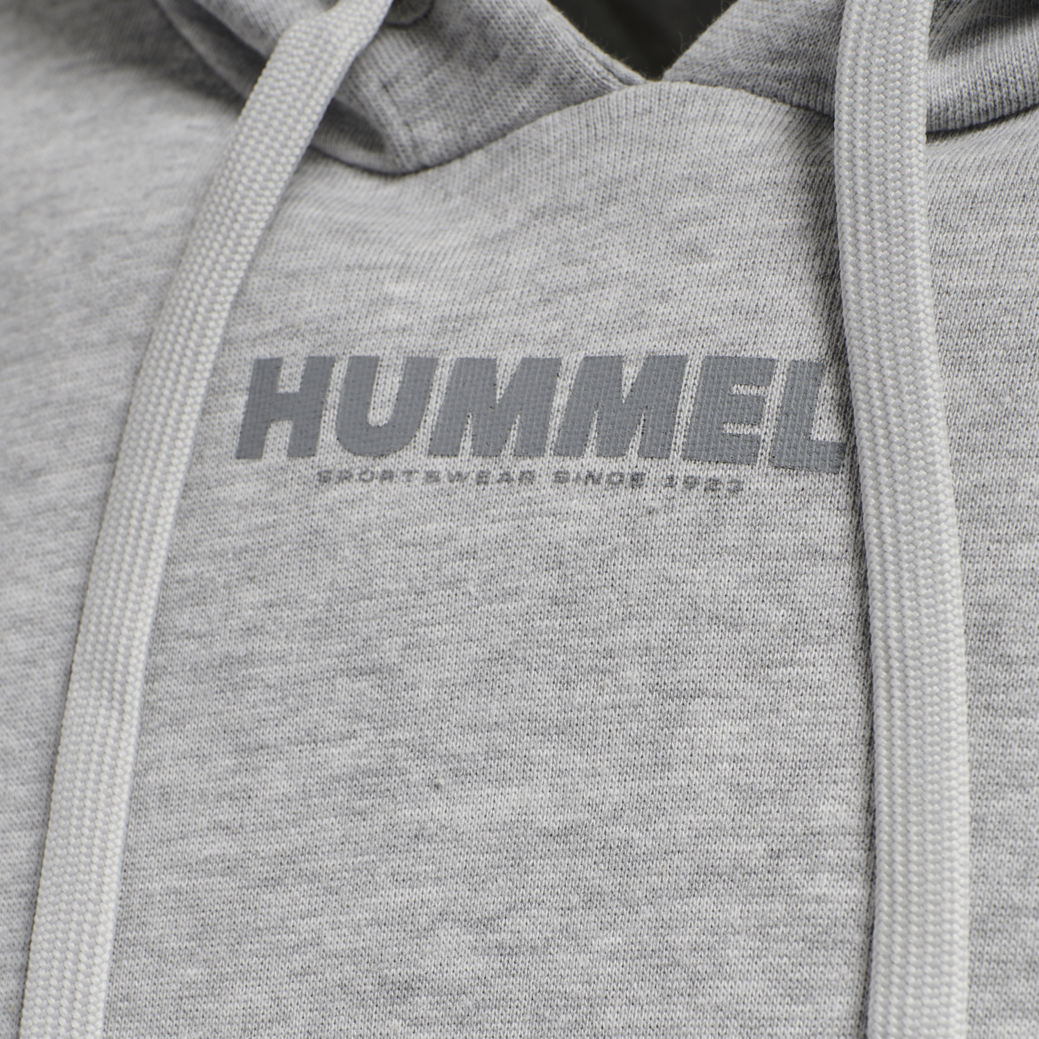 hmlLEGACY HOODIE, GREY MELANGE, packshot