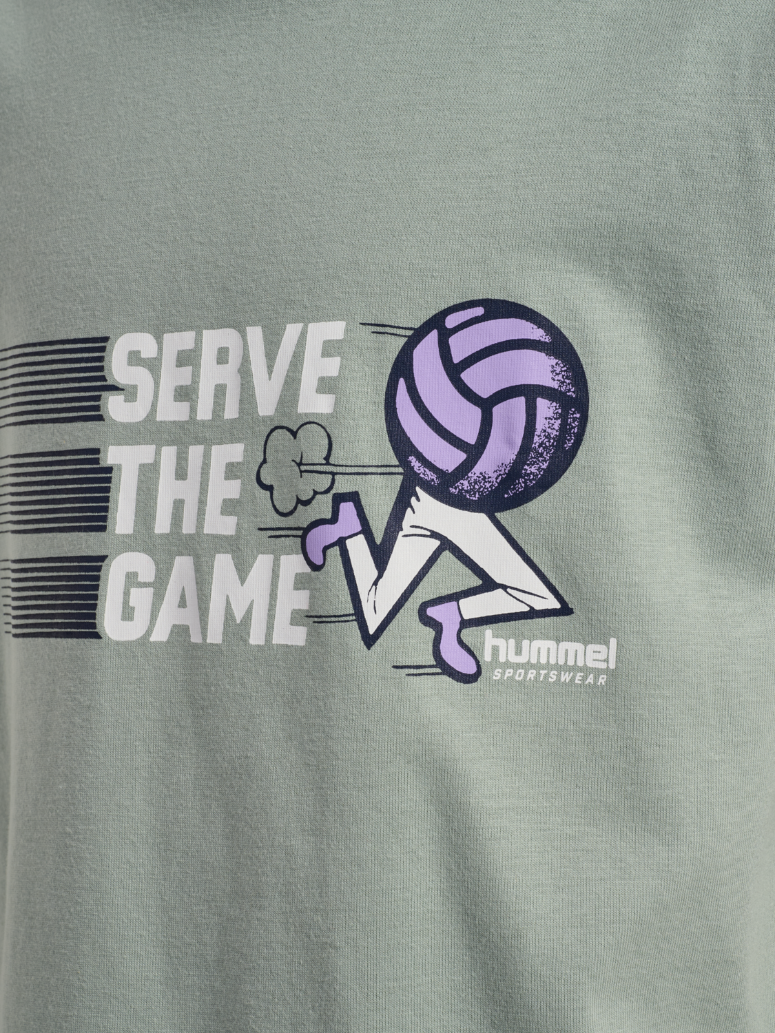 hmlJR LOOSE T-SHIRT S/S HS GRAPHIC, ICEBERG GREEN, packshot