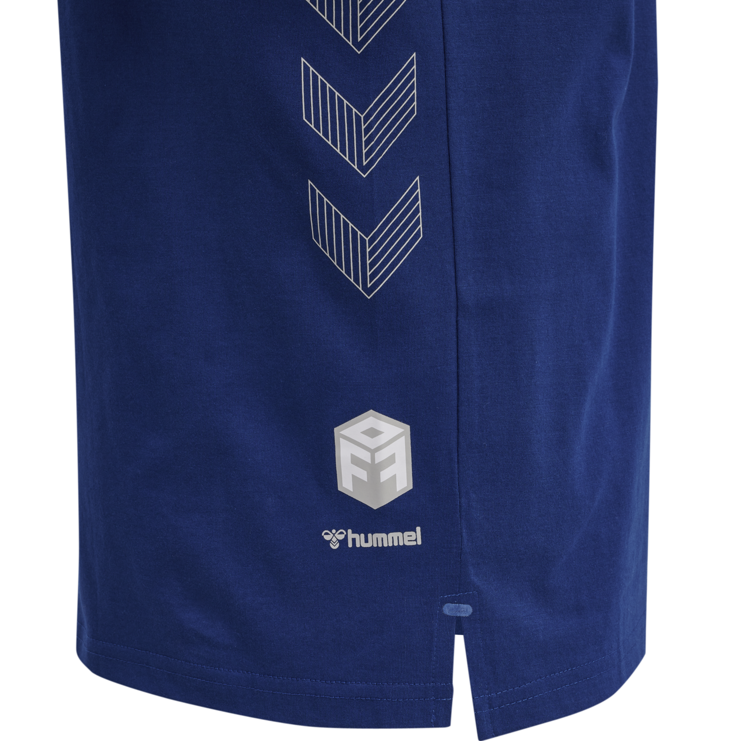 hmlMOVE GRID COTTON T-SHIRT S/S, SODALITE BLUE, packshot