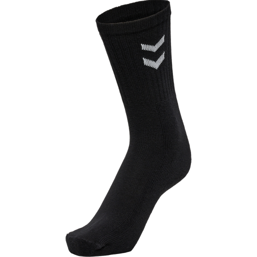 3-Pack Basic Sock, BLACK, packshot