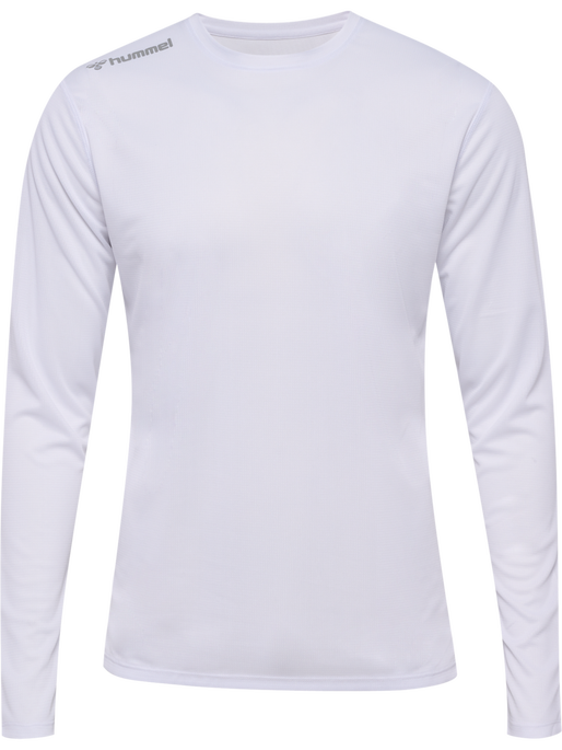 hmlRUN JERSEY L/S, WHITE, packshot