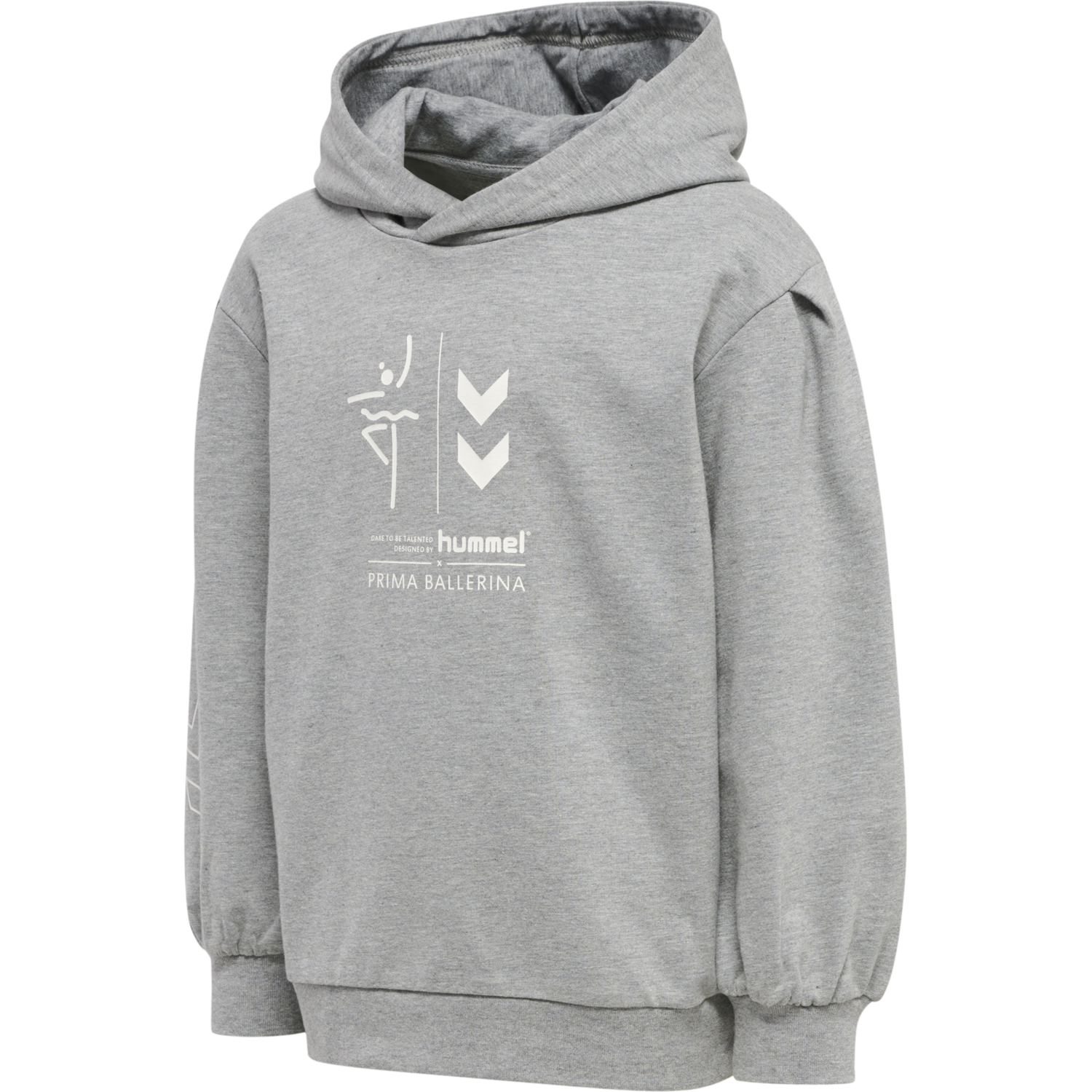 hmlPRIMA BEE HOODIE, GREY MELANGE, packshot