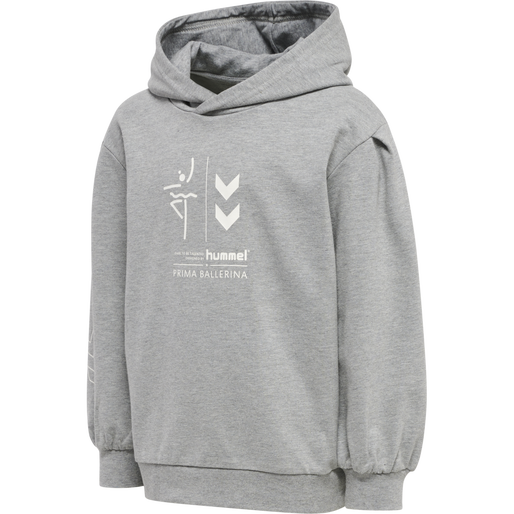 hmlPRIMA BEE HOODIE, GREY MELANGE, packshot
