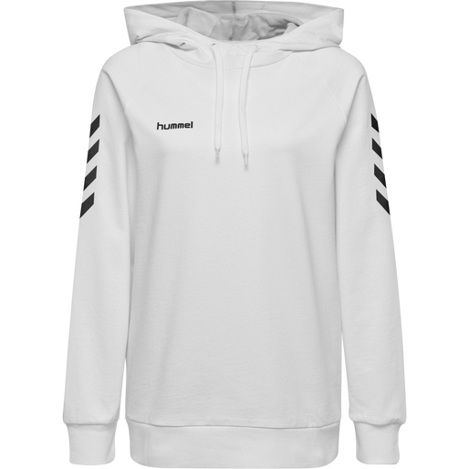 HMLGO COTTON HOODIE WOMAN, WHITE, packshot