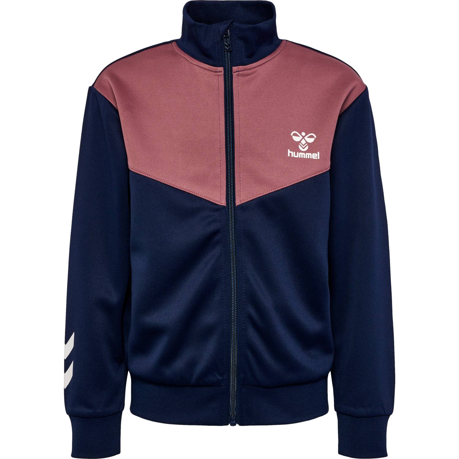 hmlMOLIN ZIP JACKET, BLACK IRIS/WISTFUL MAUVE, packshot