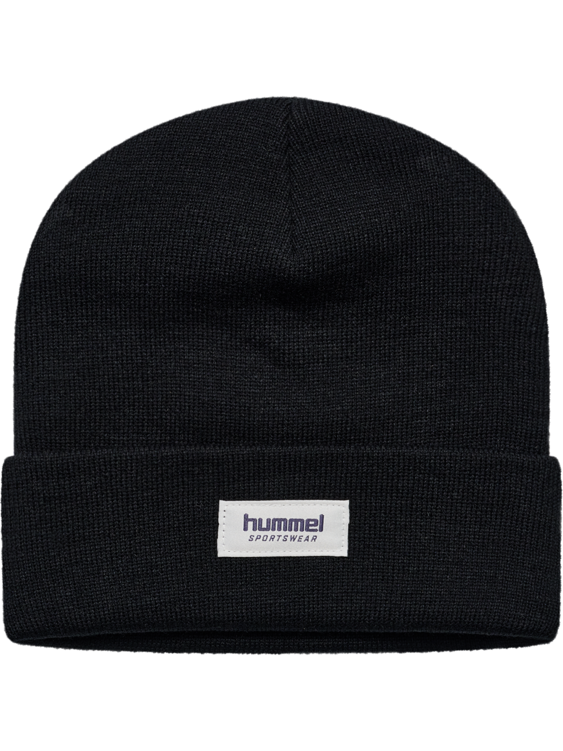 hmlJR KNIT BEANIE, BLACK, packshot