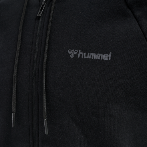 hmlISAM ZIP HOODIE, BLACK, packshot