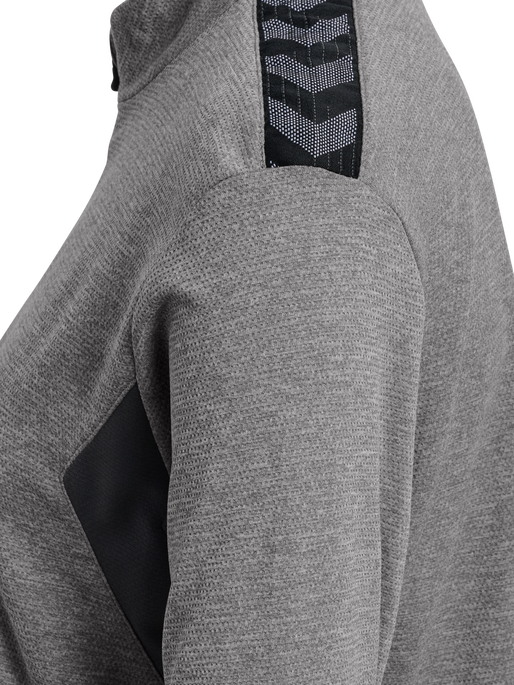 hmlAUTHENTIC PL ZIP JACKET WOMAN, GREY MELANGE, packshot