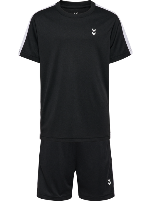 hmlJR PULSE CONTRAST SET, BLACK, packshot