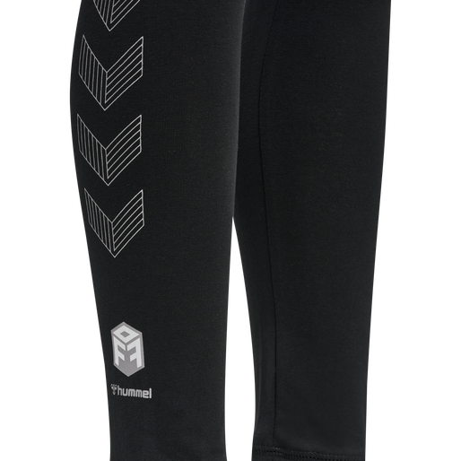hmlMOVE GRID COTTON TIGHTS KIDS, BLACK hmlMOVE GRID COTTON TIGHTS KIDS, BLACK, packshot