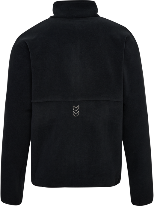 hmlPULSE FLEECE JACKET, BLACK hmlPULSE FLEECE JACKET, BLACK, packshot