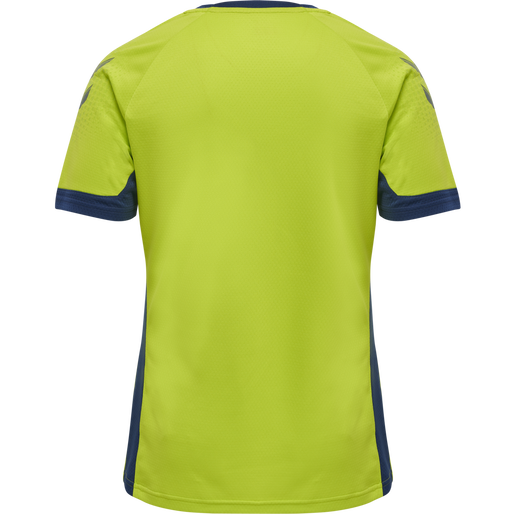 hmlLEAD S/S POLY JERSEY, LIME PUNCH hmlLEAD S/S POLY JERSEY, LIME PUNCH, packshot