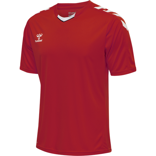hmlCORE XK POLY JERSEY S/S, TRUE RED, packshot