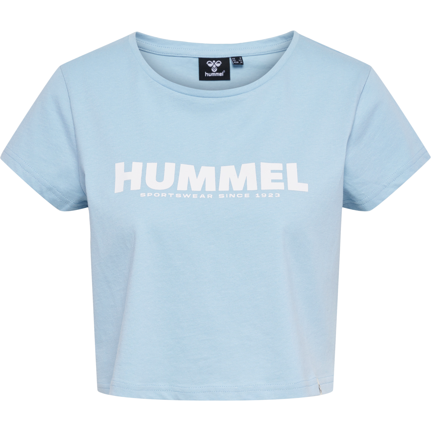 hmlLEGACY WOMAN CROPPED T-SHIRT, CELESTIAL BLUE, packshot