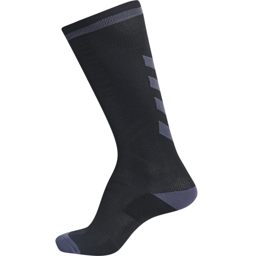 ELITE INDOOR SOCK HIGH, BLACK, packshot