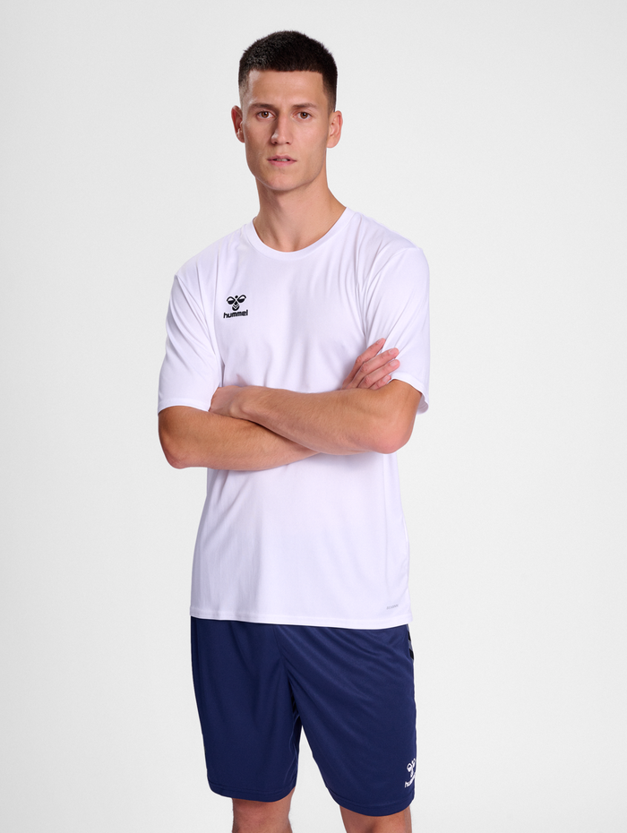 hmlESSENTIAL JERSEY S/S, WHITE, model