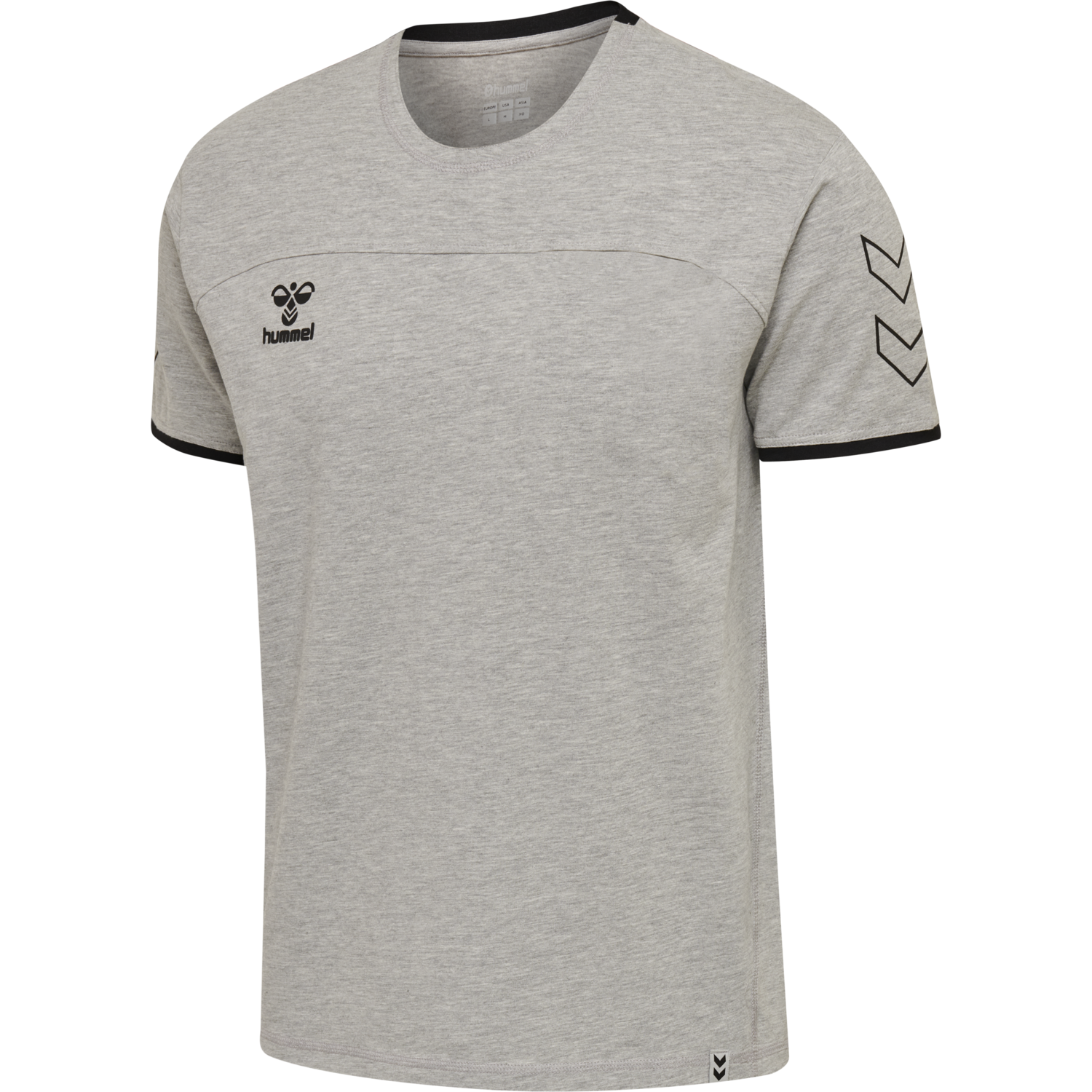 hmlCIMA T-SHIRT, GREY MELANGE, packshot