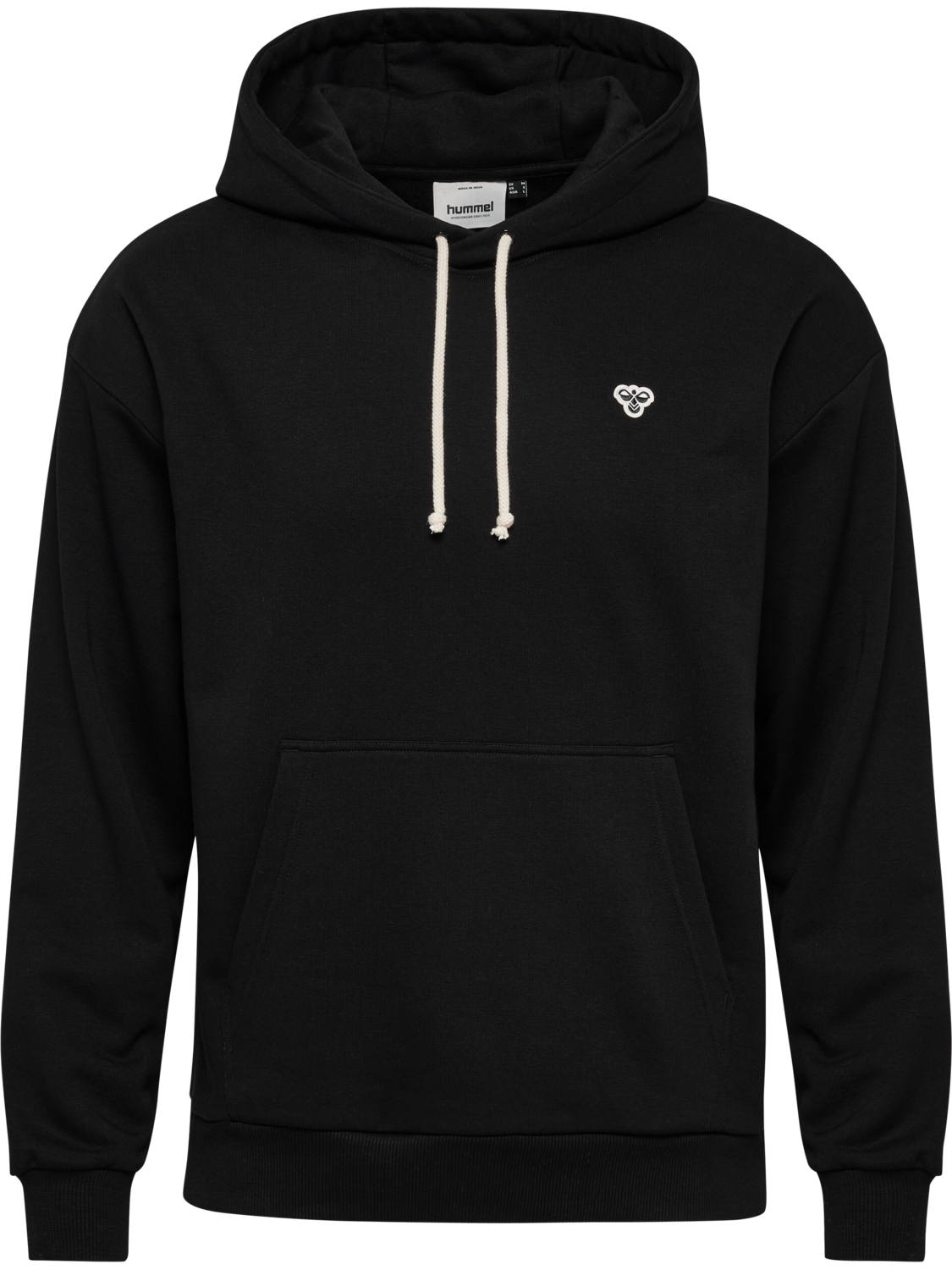hmlLOOSE HOODIE BEE, BLACK, packshot