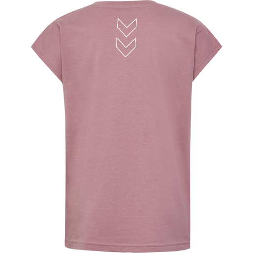 hmlBOXLINE T-SHIRT S/S 2 PK, GREY MELANGE/WOODROSE hmlBOXLINE T-SHIRT S/S 2 PK, GREY MELANGE/WOODROSE, packshot