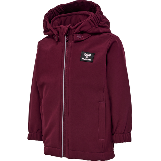 hmlMARS TEX MINI SOFTSHELL JACKET, WINDSOR WINE, packshot